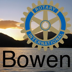 Bowen Island Rotary Sunset gear logo